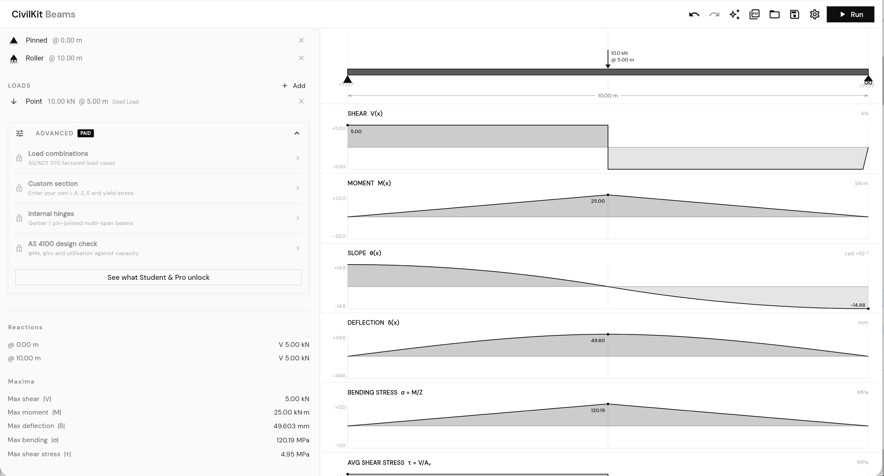 CivilKit Beams screenshot 1
