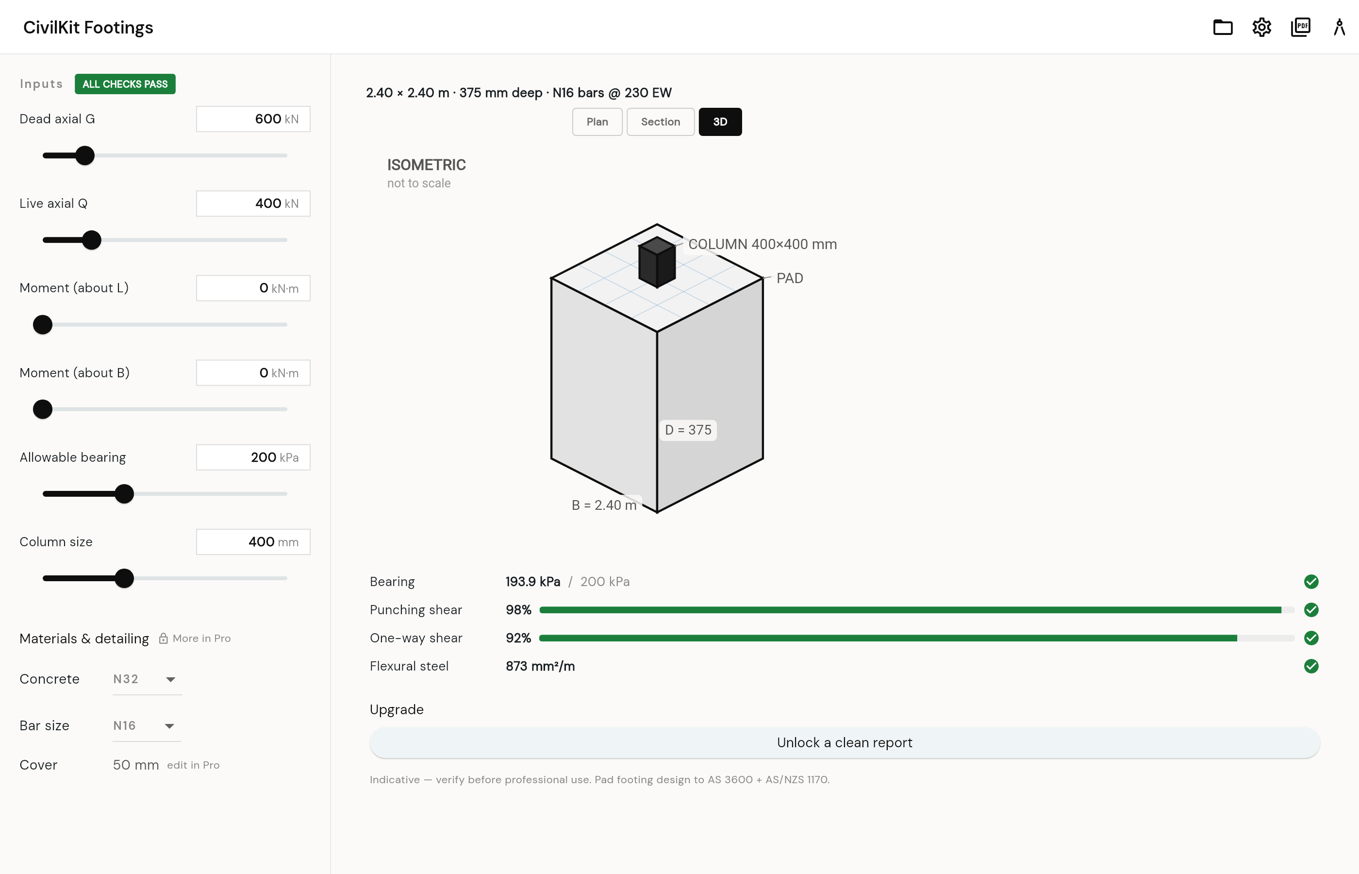 CivilKit Footings screenshot 3